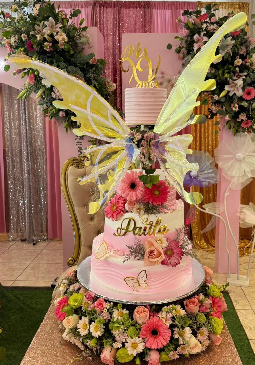 SET: Separador flotante blanco y ALAS de Mariposa