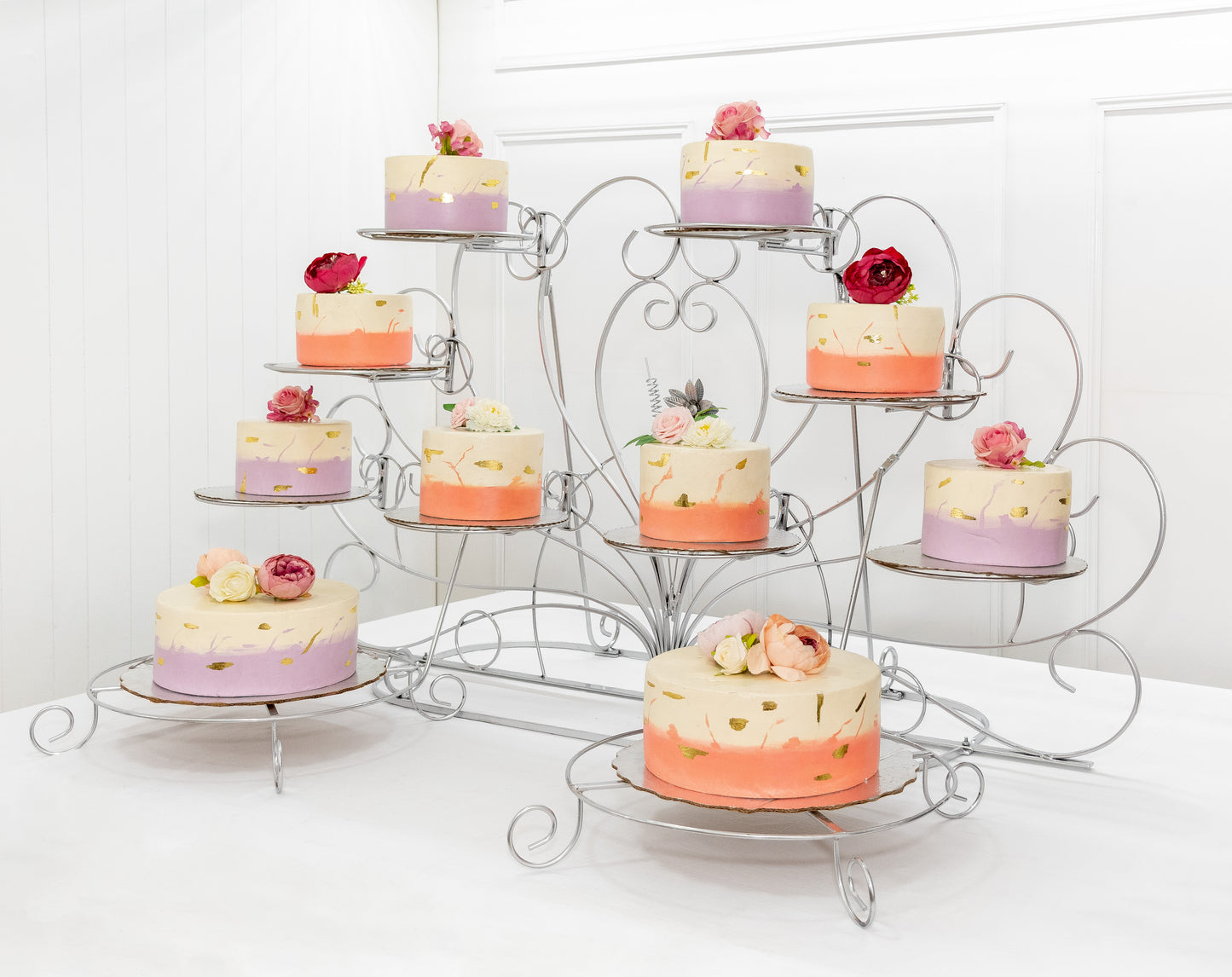 Abanico con flor de 10