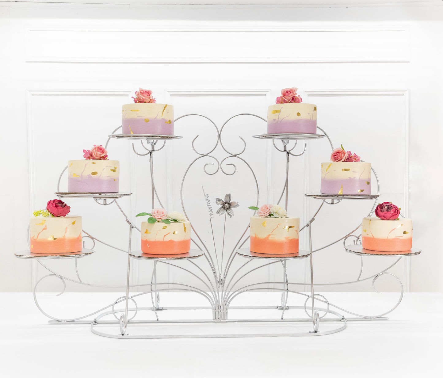 Abanico con flor de 10