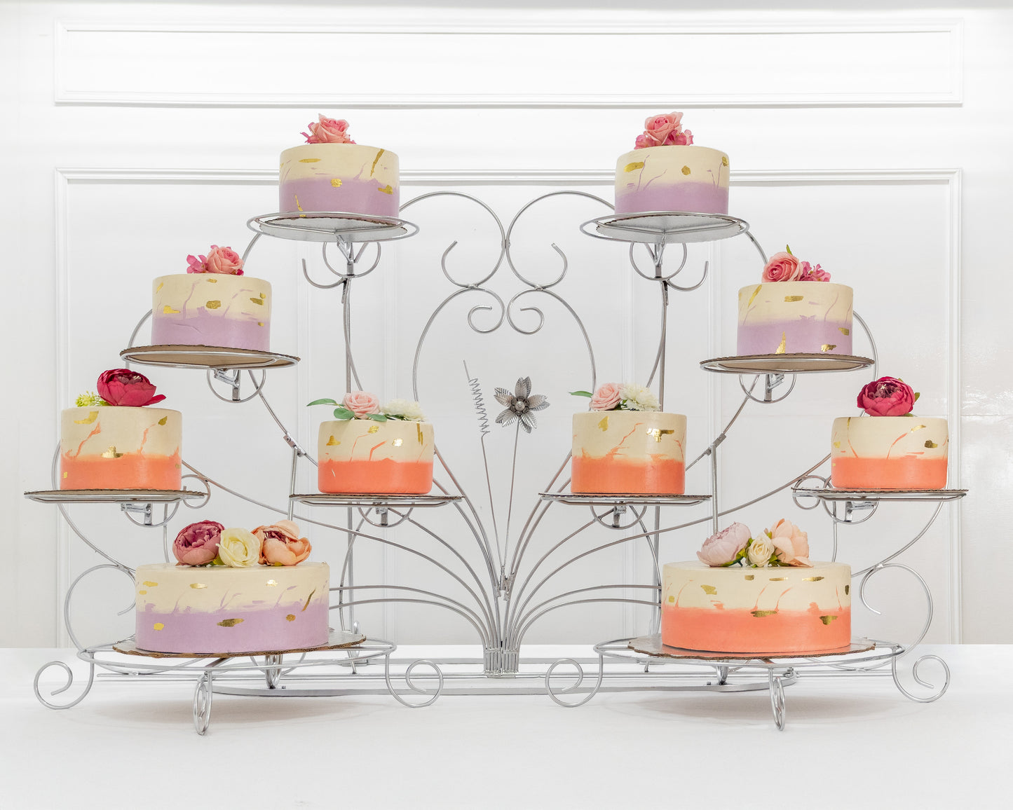 Abanico con flor de 10