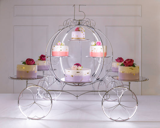 Carruaje cenicienta de 8 con luz