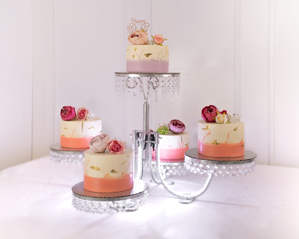 Candil de 5 con luz y piedra