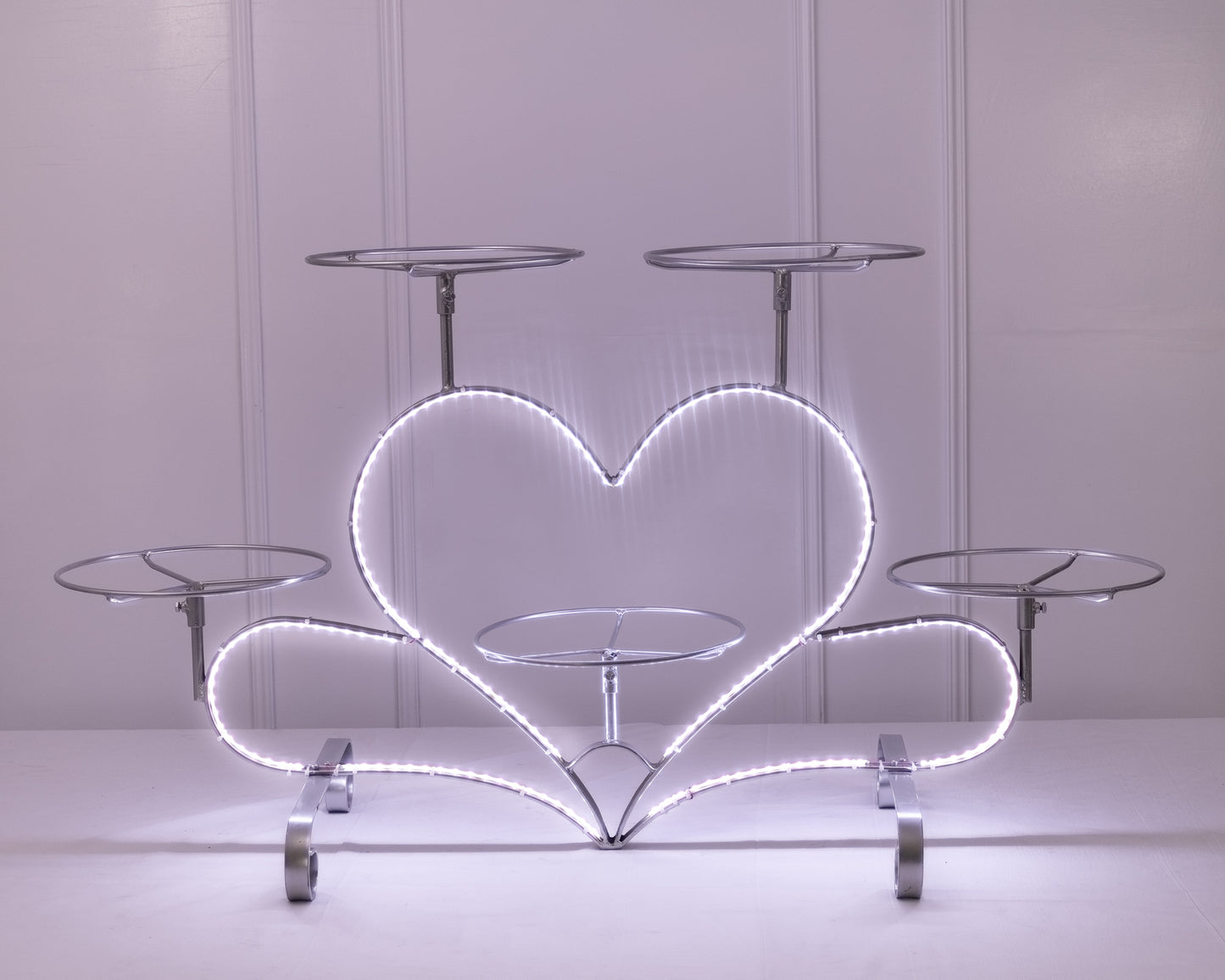 heart of 5 with light