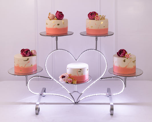 Corazón de 5 con luz