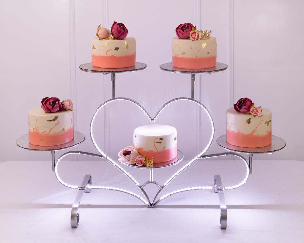 Corazón de 5 con luz