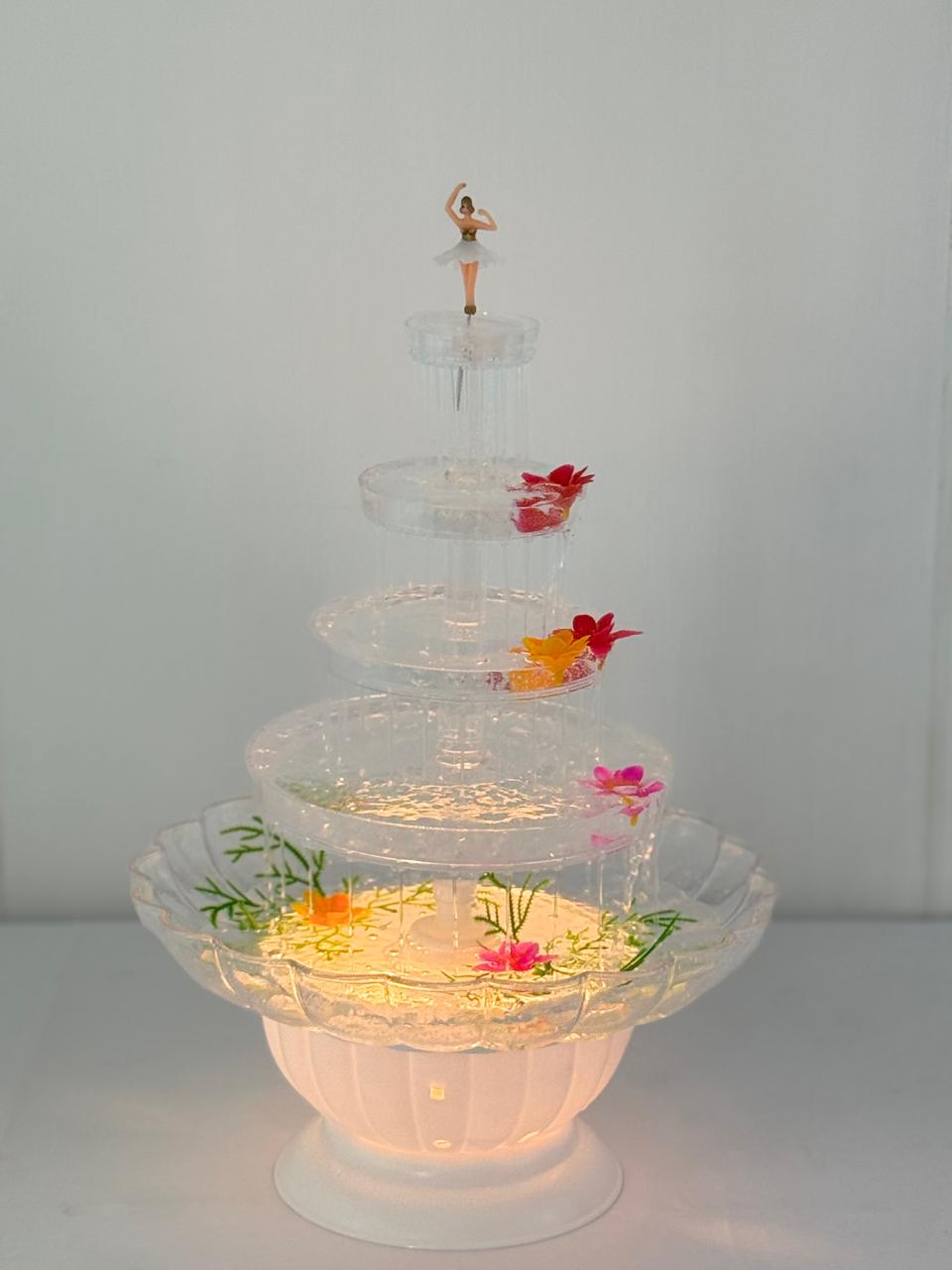 Fuente de agua decorativa de 5 niveles