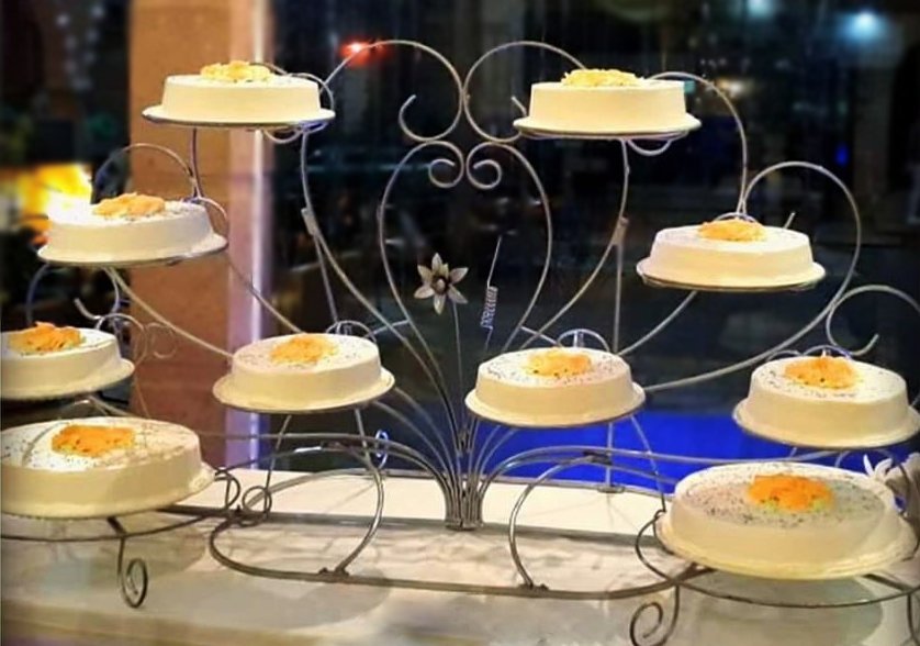 Abanico con flor de 10