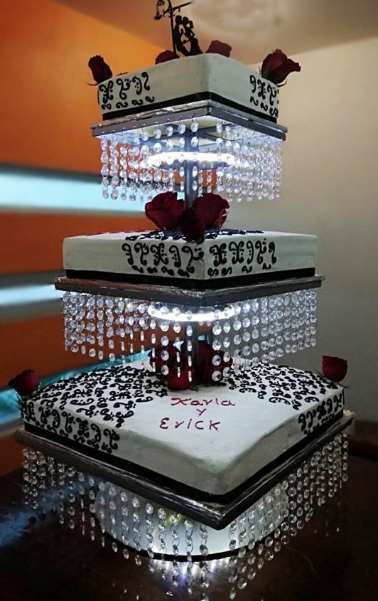 Cascada de 3 con luz