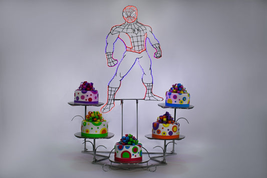 Personaje Spiderman con luz