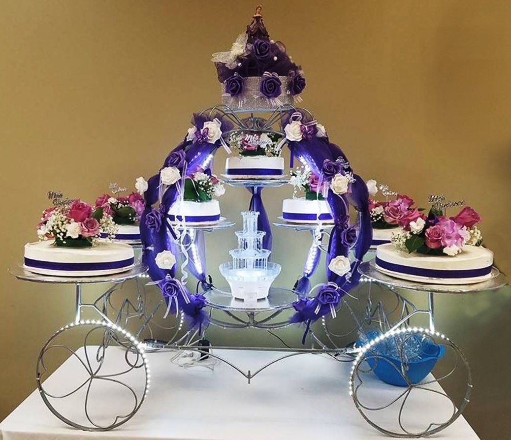 Carruaje cenicienta de 8 con luz