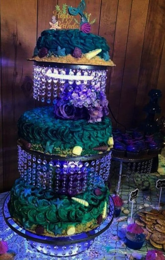 Cascada de 3 con luz