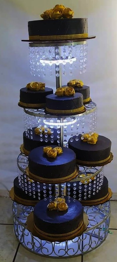 Cascada de 5 con luz