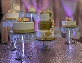 Juego de 8 soportes luz y listón diamante