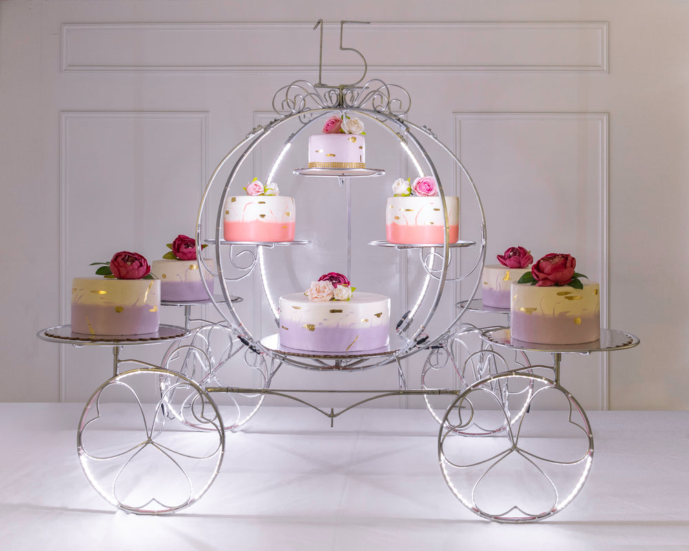 Cinderella carriage of 8 with light