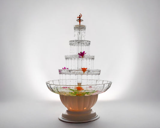 Fuente de agua decorativa de 5 niveles