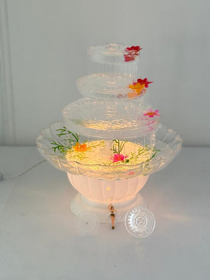Fuente de agua decorativa de 5 niveles