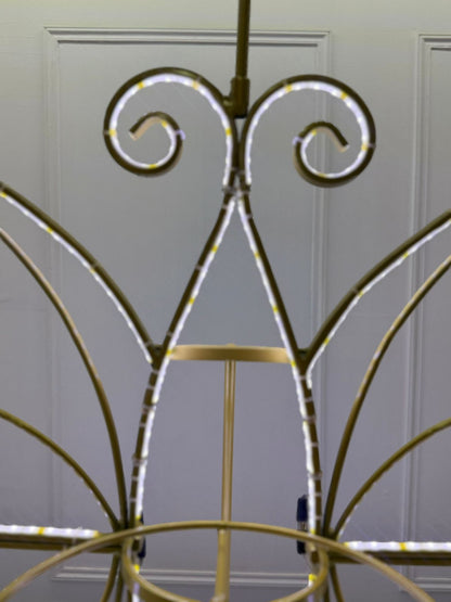 Mariposa de 10 ORO con luz