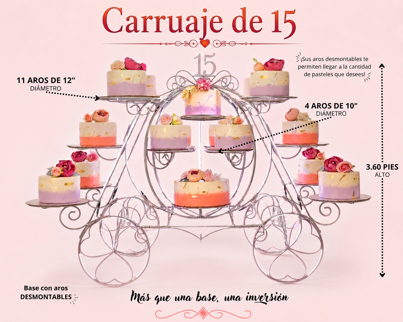 Carruaje cenicienta de 15