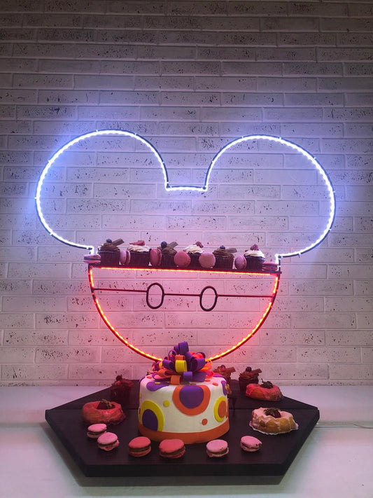 Base de Mickey con luz para postres